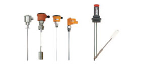 Level sensors and transmitters, with visual or digital indicators, for chemical pails and drums